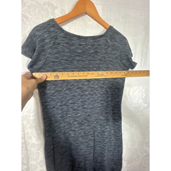 Columbia Dress Medium Gray Athletic Jersey Knit Drawstring Short Sleeve Knee - Picture 9 of 10